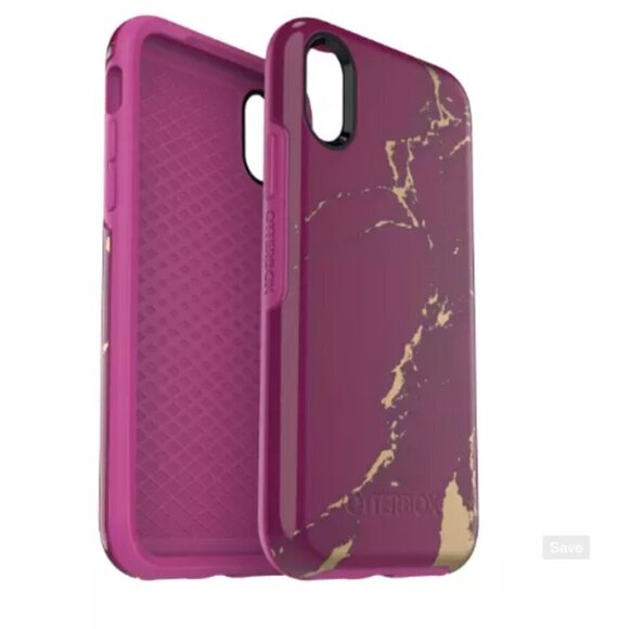 OtterBox Other - OtterBox Symmetry Sleek Protection Case for Apple iPhone X - Purple Marble